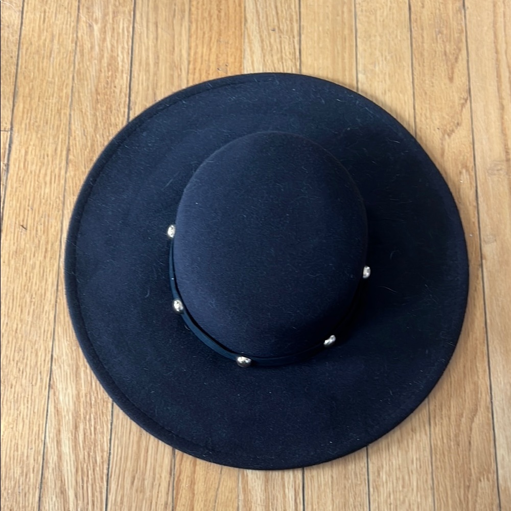 Black Wide-Brim Hat